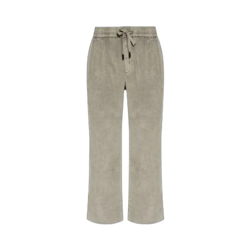 Logo Plaque Corduroy Trousers