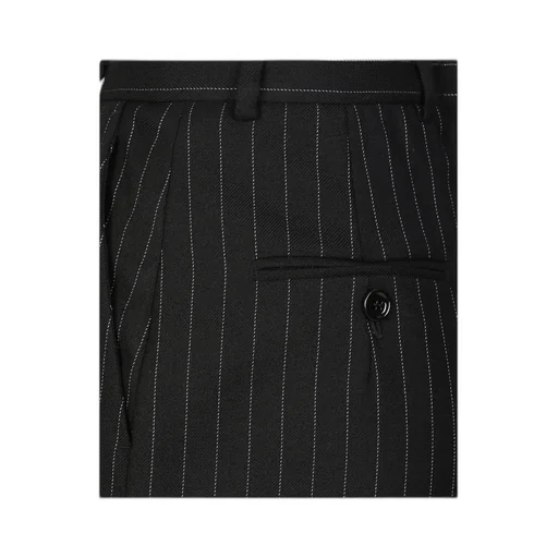 Pinstripe Calf-Length Skirt