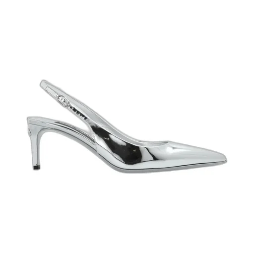 Dg Logo Plaque Slingback Pumps