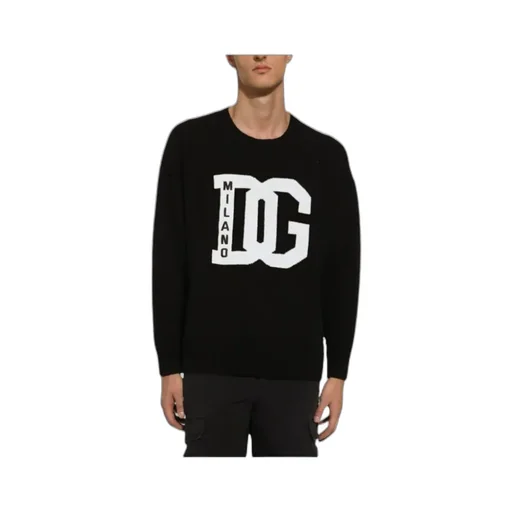 Dg Logo Embroidered Crewneck Jumper