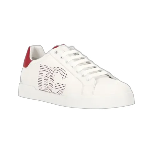 Portofino Dg Logo Perforated Sneakers