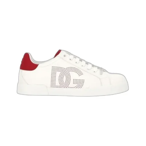 Portofino Dg Logo Perforated Sneakers