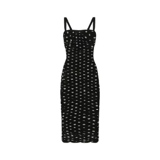 Square Neck Ruched Dress