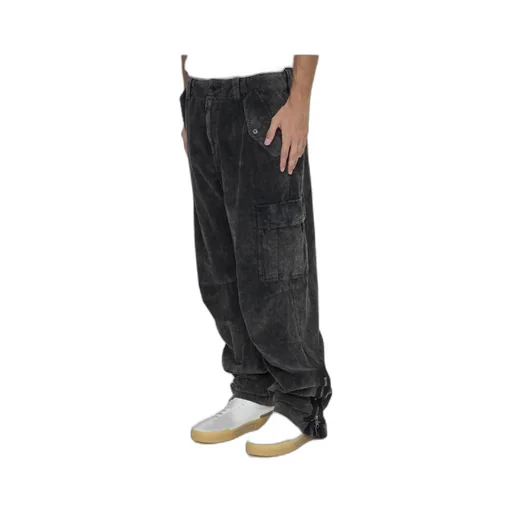 Wide Leg Corduroy Combat Pants