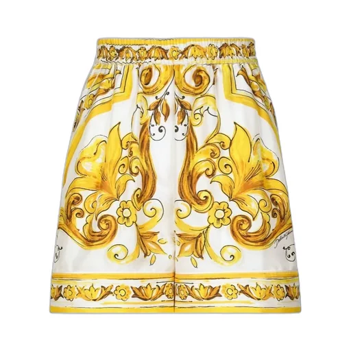 Majolica Printed Twill Shorts