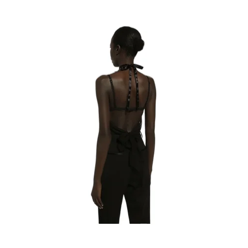 Flower Detailed Chiffon Top