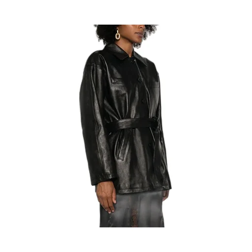 Drop Shoulder Belted Jacket