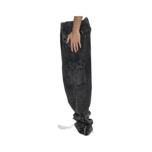 Wide Leg Corduroy Combat Pants