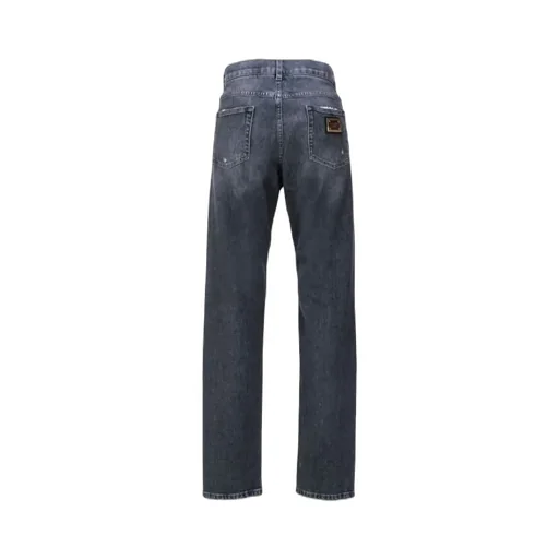 Straight Leg Distressed Jeans