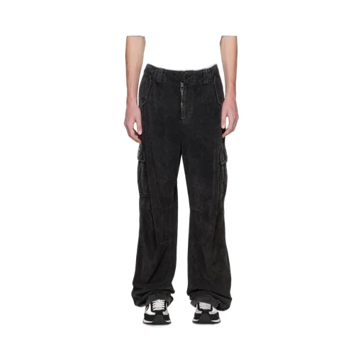 Wide Leg Corduroy Combat Pants