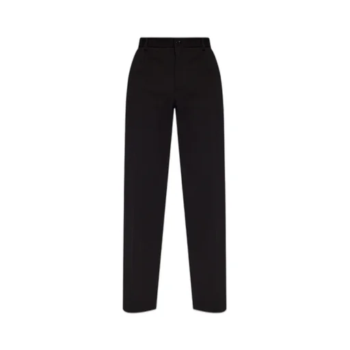 Pressed Crease Straight Leg Trousers