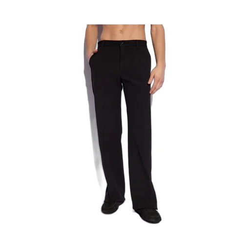 Pressed Crease Straight Leg Trousers
