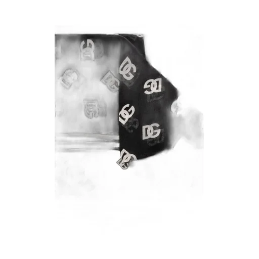 Logo Printed Frayed Edge Scarf