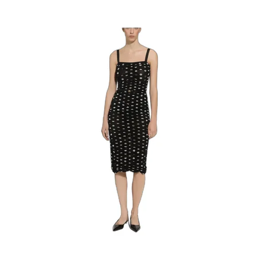 Square Neck Ruched Dress