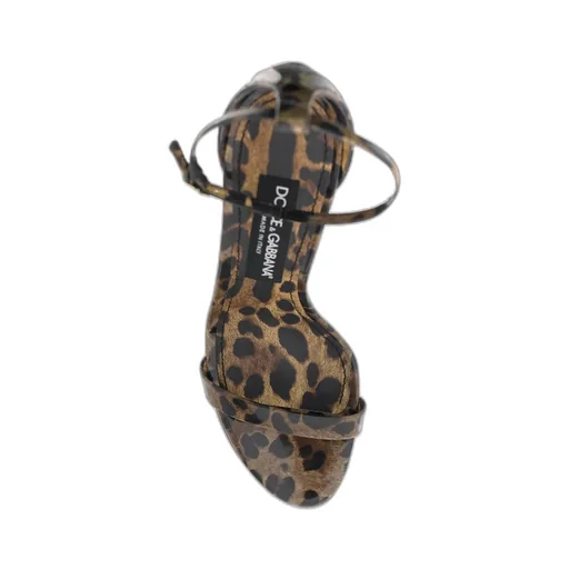 Leopard Printed Ankle Strap Sandals