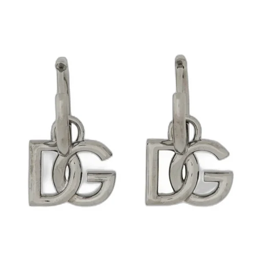 Dg Logo Pendant Hoop Earrings