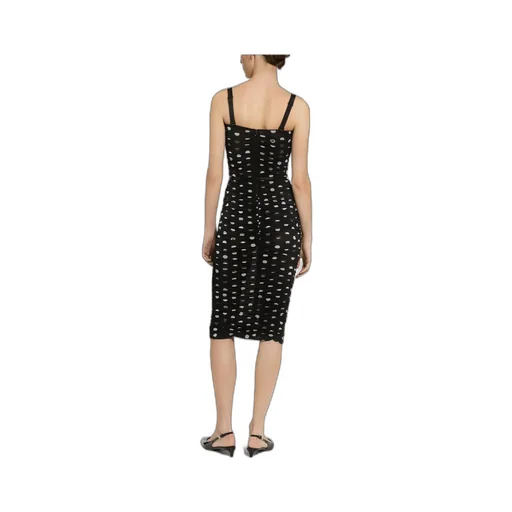 Square Neck Ruched Dress