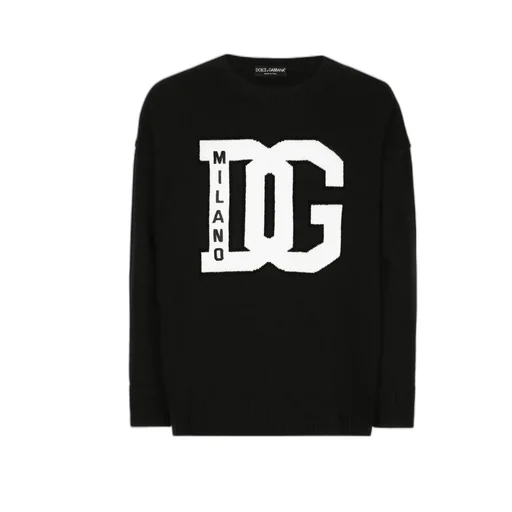 Dg Logo Embroidered Crewneck Jumper