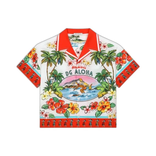 Graphic-Print Cotton Shirt