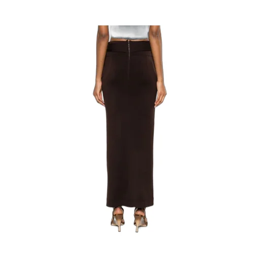 Belted Waist Maxi Skirt