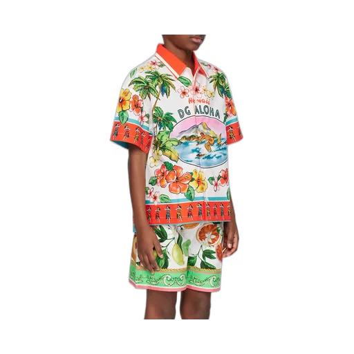Graphic-Print Cotton Shirt