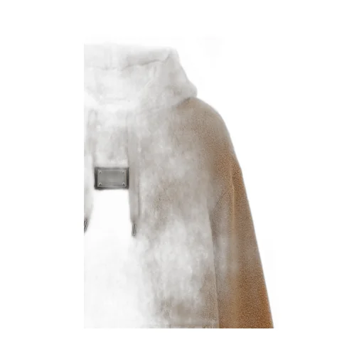 Logo Plaque Teddy-Effect Hoodie