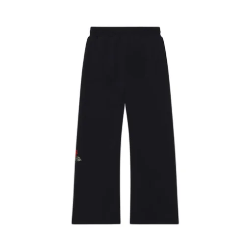 Logo Rose Printed Wide-Leg Trousers