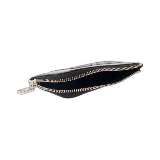 Logo-Embossed Zipped Wallet