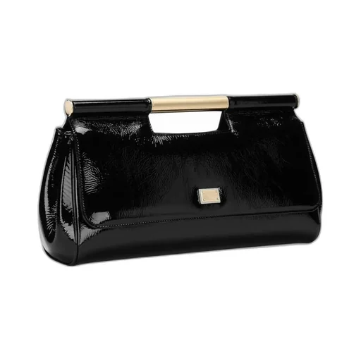 Logo Plaque Clutch Bag