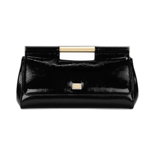 Logo Plaque Clutch Bag