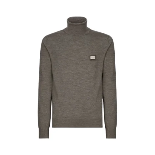 Logo Engraved Roll-Neck Jumper