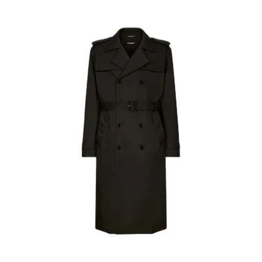 Belted Double-Breasted Trench Coat
