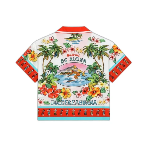 Graphic-Print Cotton Shirt