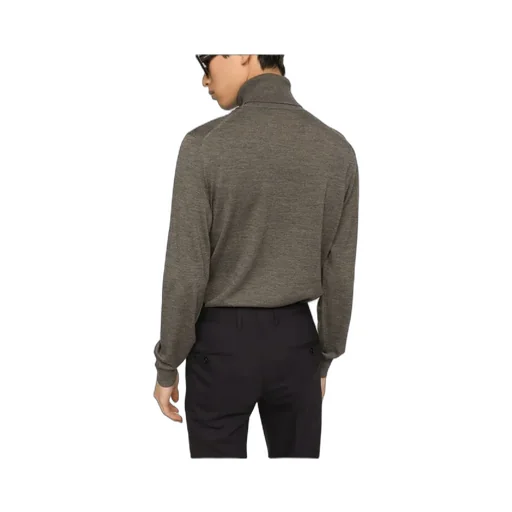 Logo Engraved Roll-Neck Jumper