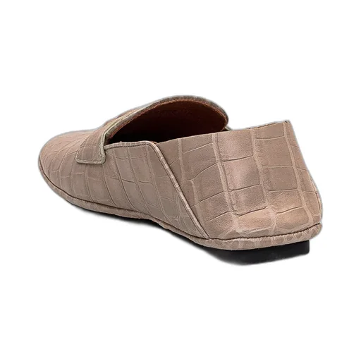 Dg Logo Embossed Almond Toe Loafers
