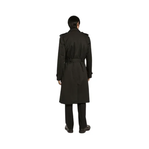 Belted Double-Breasted Trench Coat