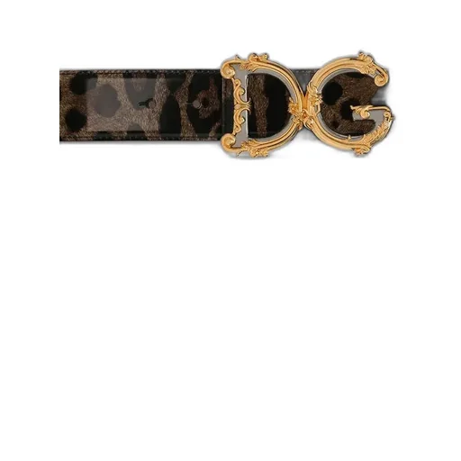 Leopard Printed Dg-Buckle Belt