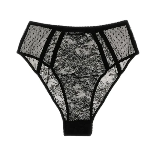 High Waist Lace Detailed Briefs