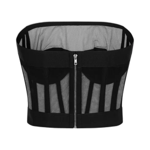 Boned-Bodice Cropped Tank Top