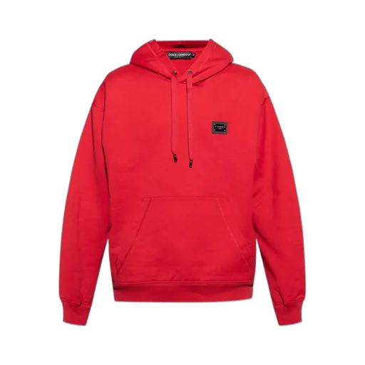 Logo Plaque Drawstring Hoodie