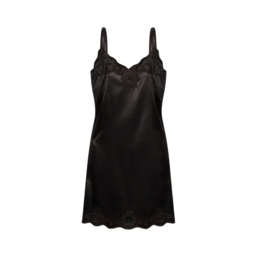 Lace Trimming Mini Dress