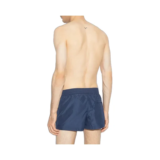 Logo-Plaque Drawstring Swim Shorts