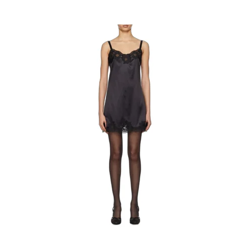 Lace Trimming Mini Dress