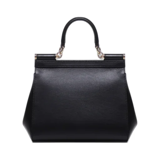 Logo Plaque Foldover Top Tote Bag