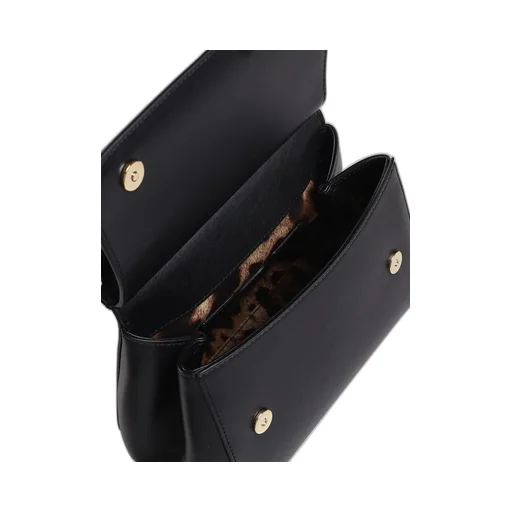 Logo Plaque Foldover Top Tote Bag