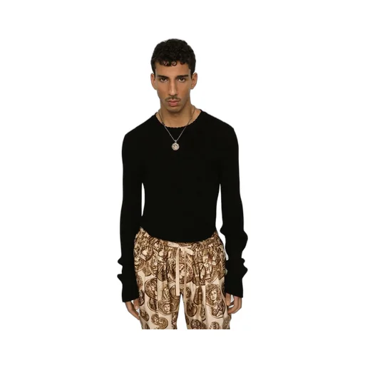 Long Sleeved Ribbed Knit Jumper