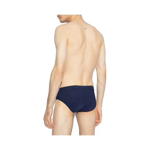 Logo Patch Drawstring Swim Shorts