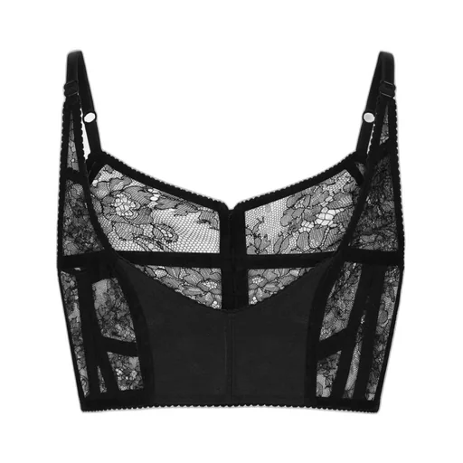 Strapped Lace Lingerie Bustier