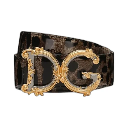 Leopard Printed Dg-Buckle Belt