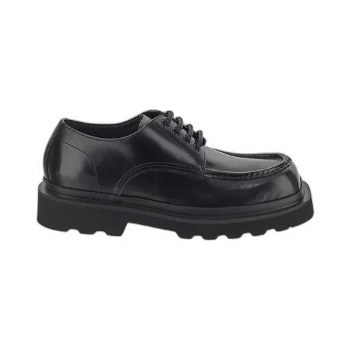 Square Toe Lace-Up Shoes